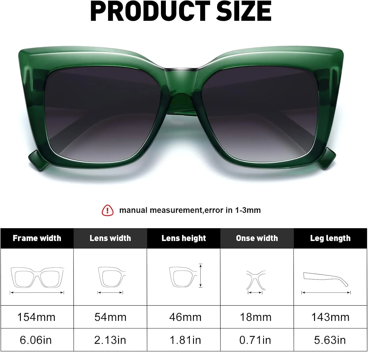 Trendy Cat Eye Sunglasses for Women Large Square Retro Sunnies