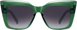 Trendy Cat Eye Sunglasses for Women Large Square Retro Sunnies