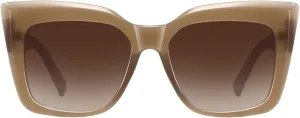 Trendy Cat Eye Sunglasses for Women Large Square Retro Sunnies