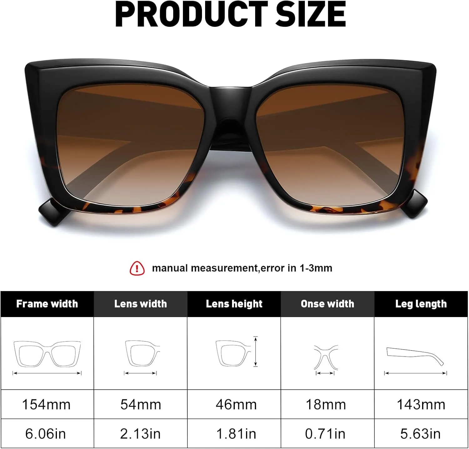 Trendy Cat Eye Sunglasses for Women Large Square Retro Sunnies