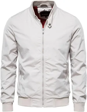 Trendy Jackets for Men 2024 Lightweight Bomber Jackets Spring Casual Windbreaker with Pockets
