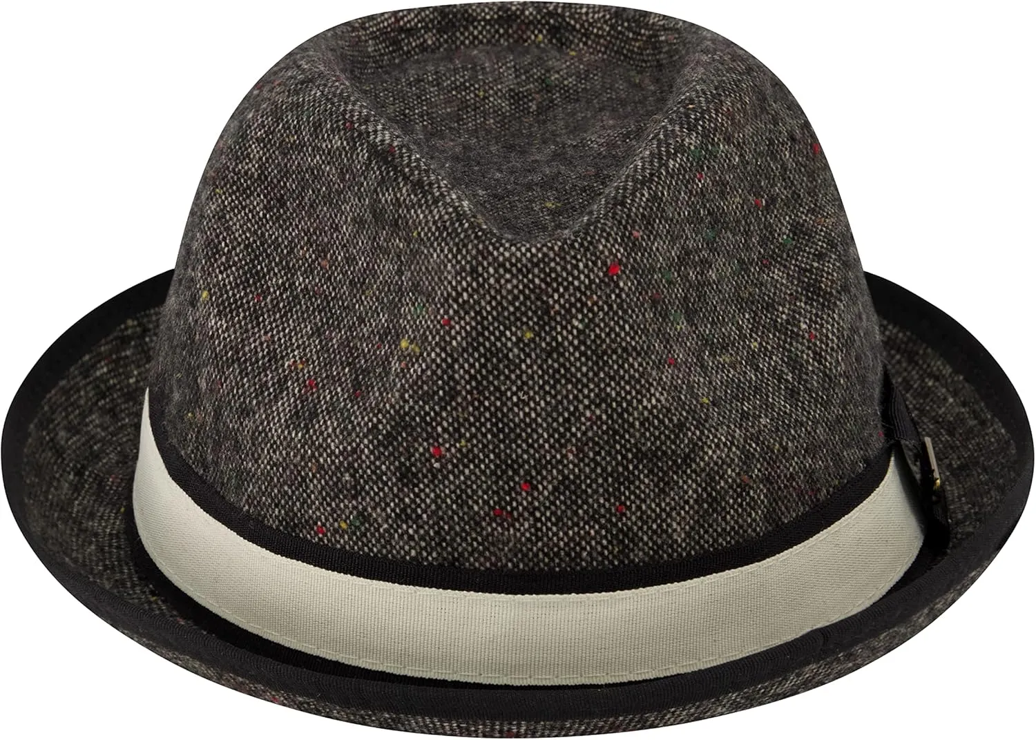 True Religion, Wide Brim Fedora Fashion Hat, Grey, Medium/Large