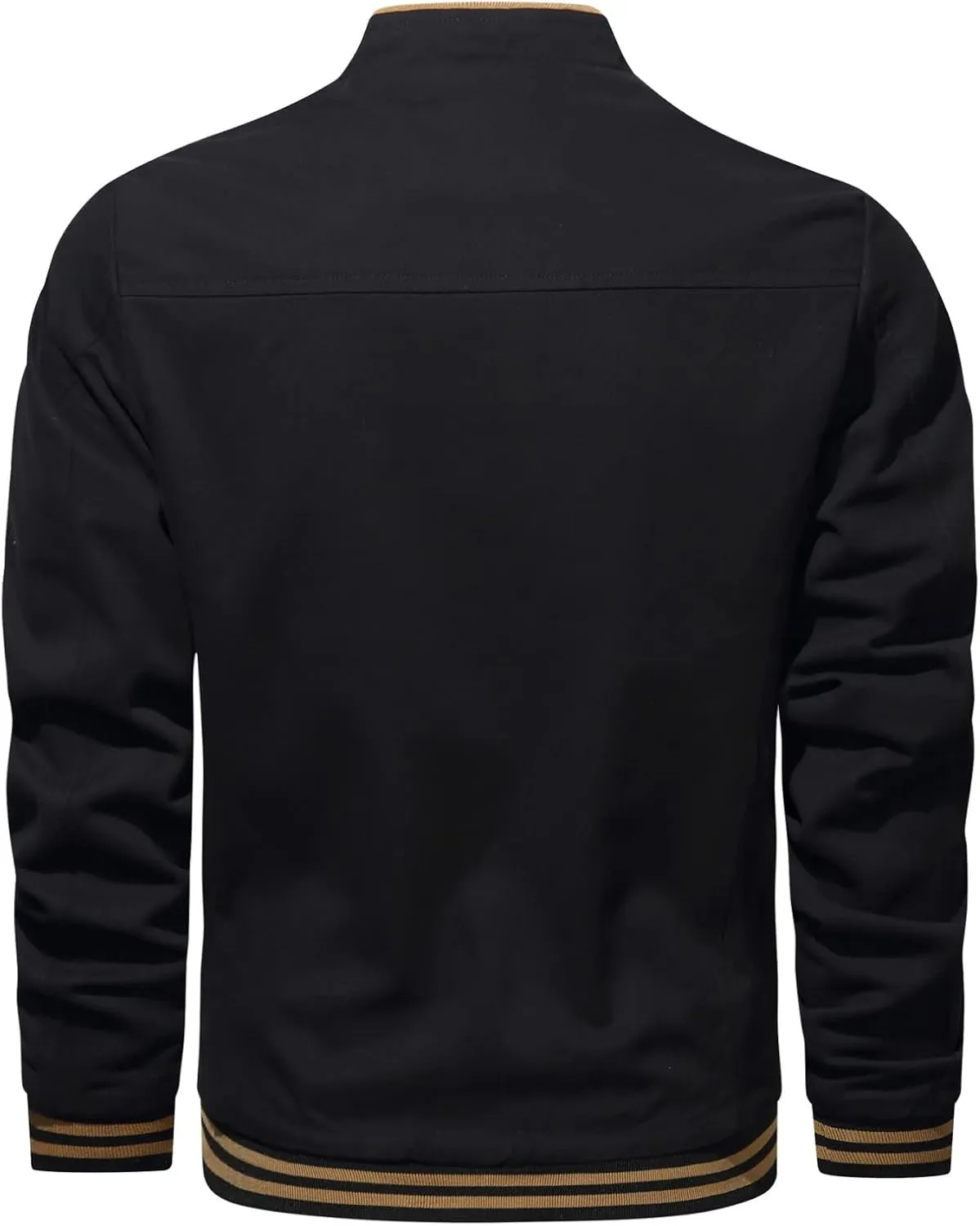 tuduoms Men's Fleece Lined Coats Casual Bomber Jackets Full Zip Windbreaker Jackets Warm Winter Sherpa Aviator Bomber Jacket