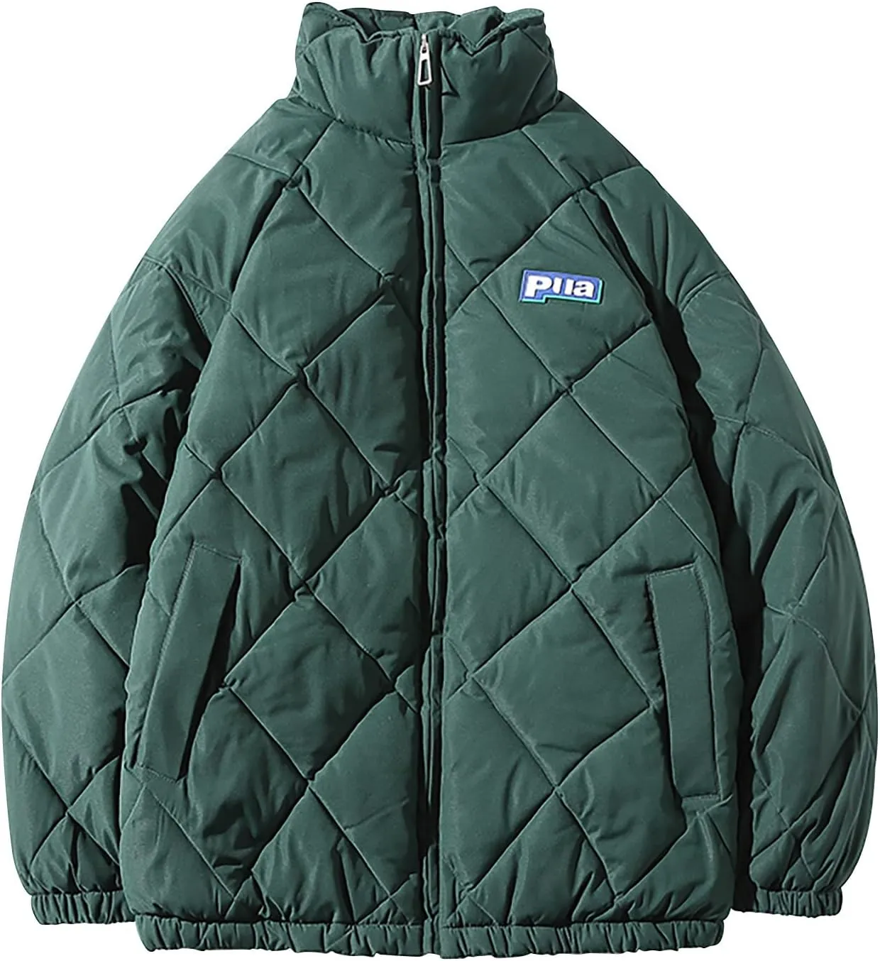 tuduoms Men's Winter Oversize Puffer Jacket Warm Parka Thicken Padded Bubble Coat Down Bomber Jacket Snow Ski Outwear