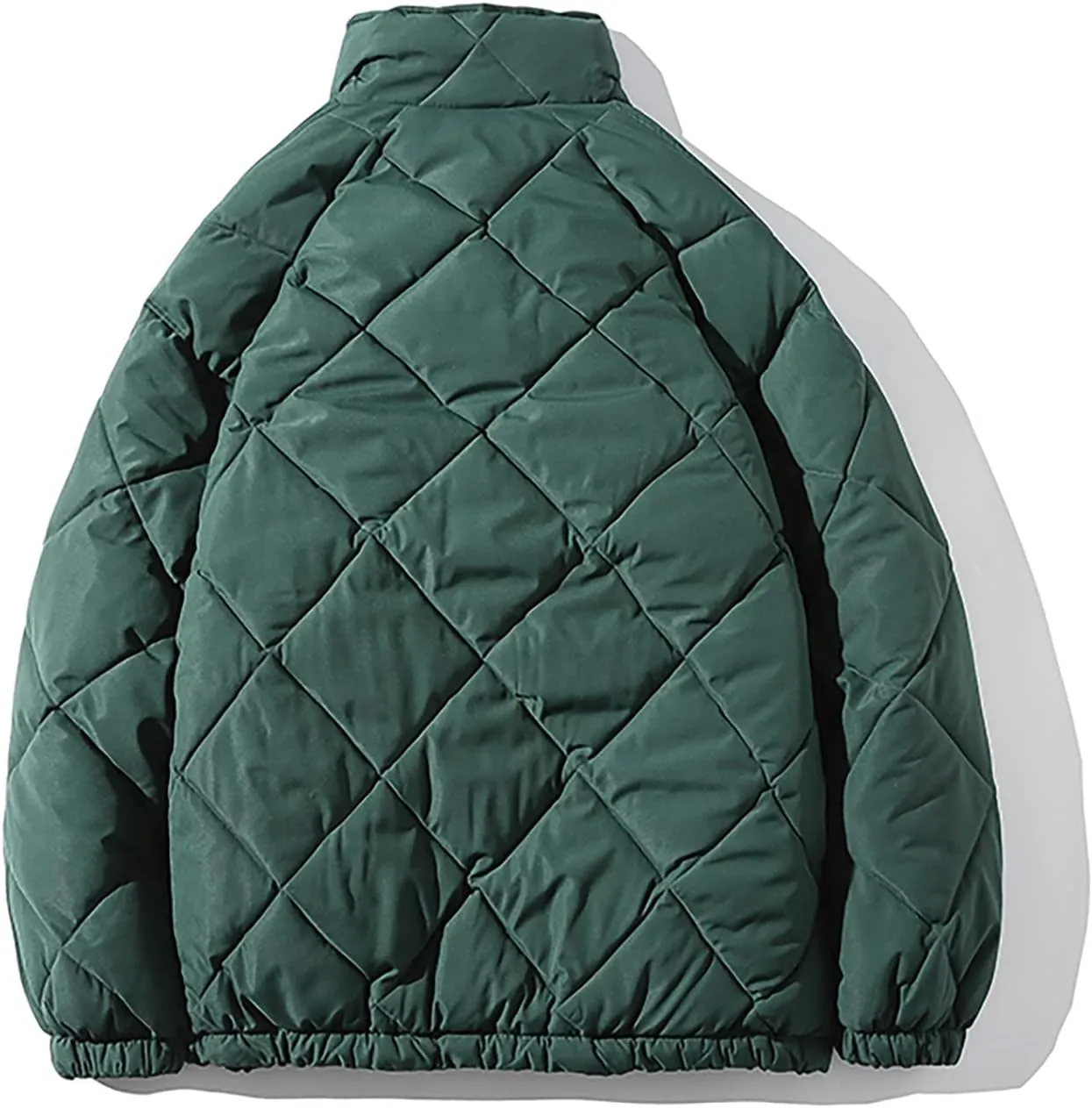 tuduoms Men's Winter Oversize Puffer Jacket Warm Parka Thicken Padded Bubble Coat Down Bomber Jacket Snow Ski Outwear