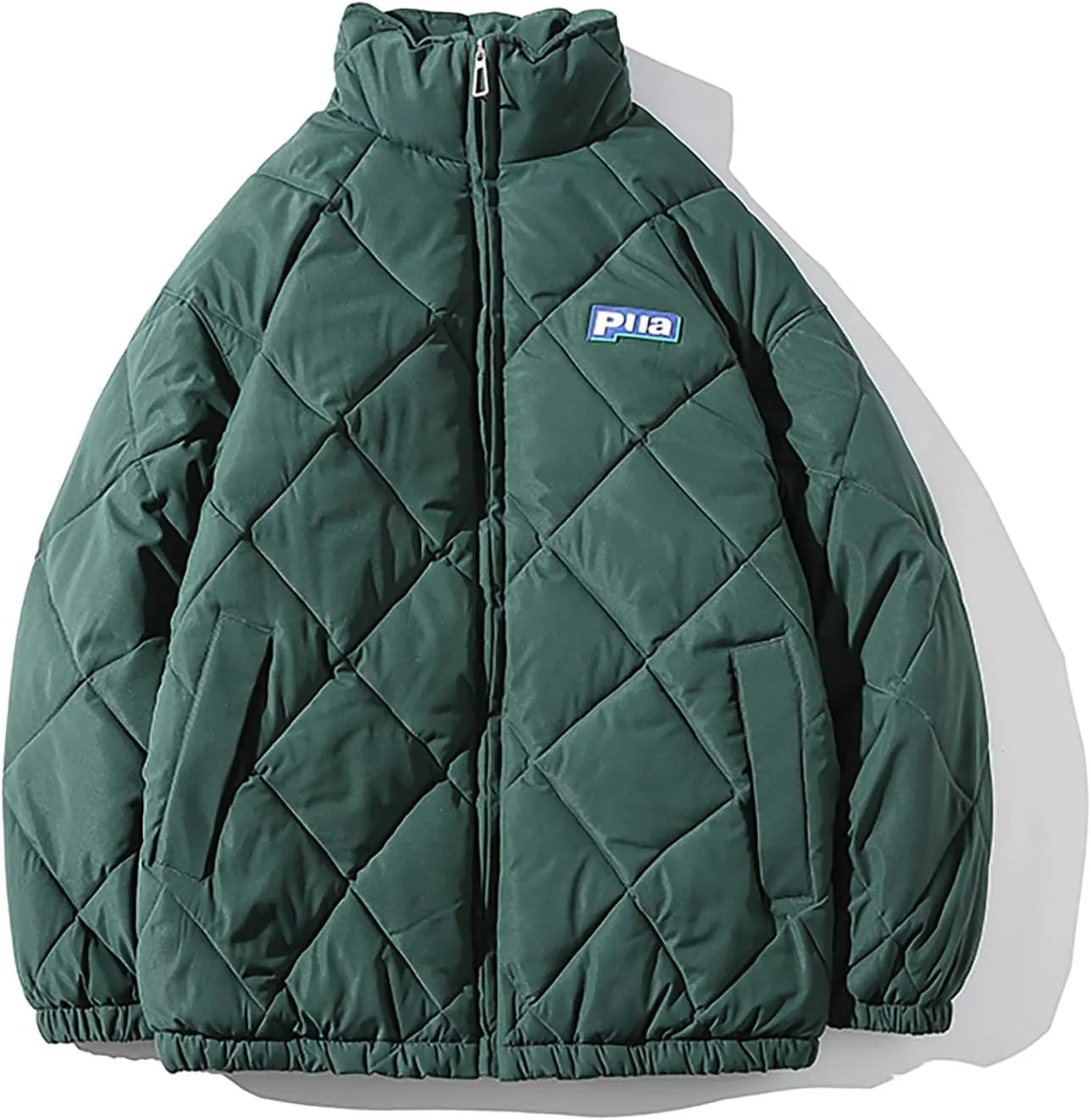 tuduoms Men's Winter Oversize Puffer Jacket Warm Parka Thicken Padded Bubble Coat Down Bomber Jacket Snow Ski Outwear