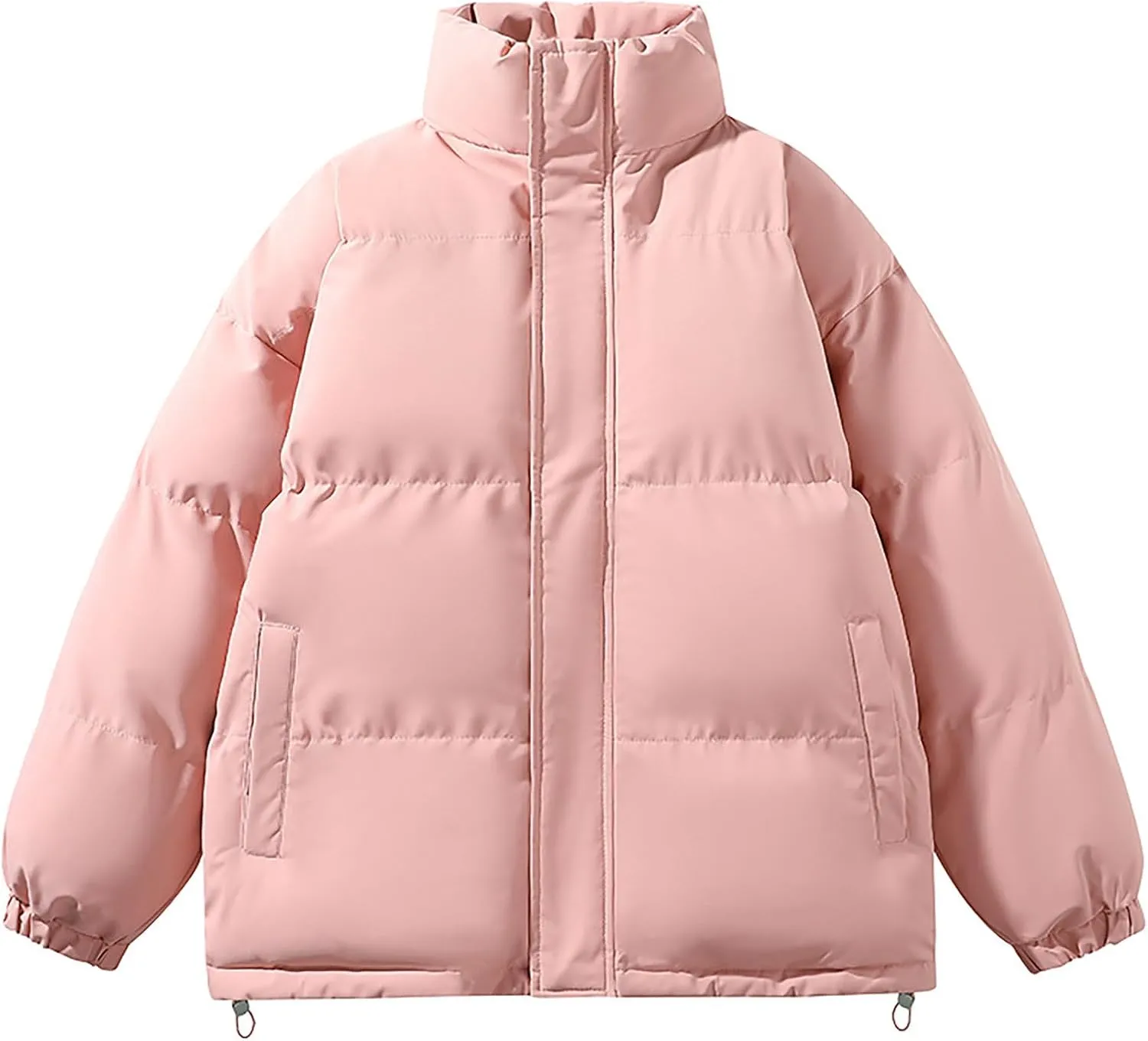 Unisex Mens Puffer Jacket Trendy Quilted Down Jackets Coats Winter Warm Thicken Teen Hooded Puffy Windproof Outwear