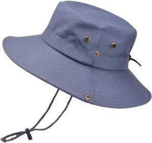 UPF 50  Men's 𝐒un Hat Wide Brim Bucket Caps UV Protection Hats for Mens Womens Beach Safari Summer Golf Fishing