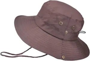 UPF 50  Men's 𝐒un Hat Wide Brim Bucket Caps UV Protection Hats for Mens Womens Beach Safari Summer Golf Fishing