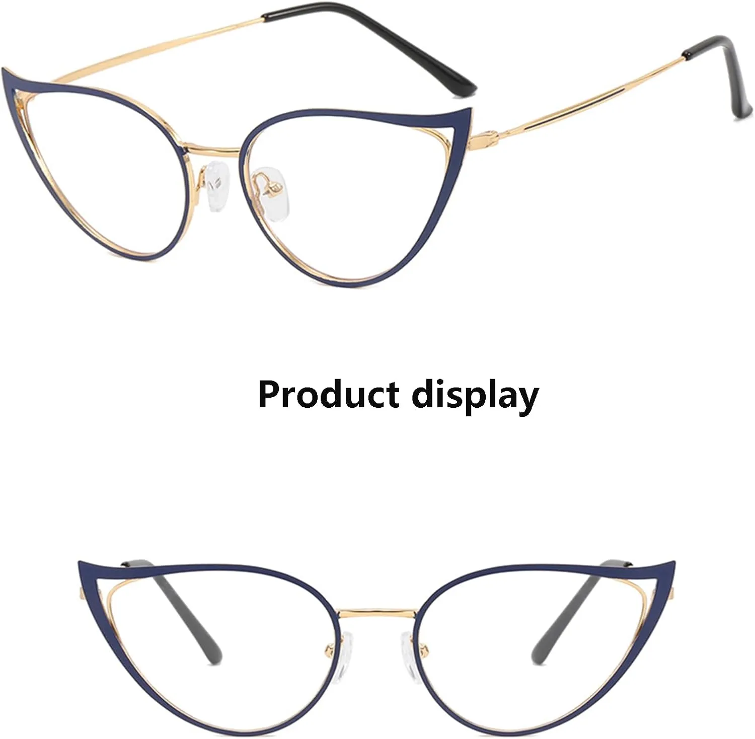 Vintage 90s Cat's Eye Sunglasses, Anti blue light sunglasses, Eyeglasses UV 400 Protection for Women