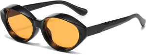 Vintage Men Women Punk Sunglasses Men Oval Lense Male Female Uv400