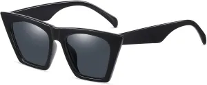 Vintage Square Acetate Cateye Polarized Sunglasses Men Women Trendy Cat Eye Oversized Square Fashion Eyewear
