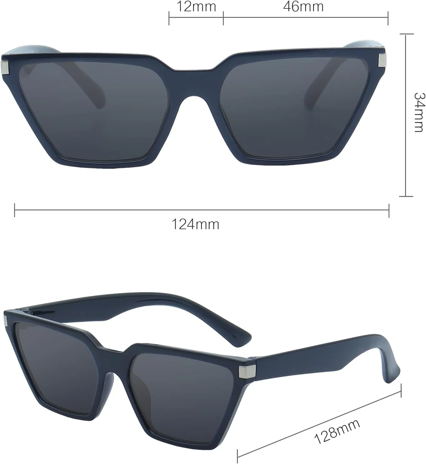 Vintage Square Cat Eye Sunglasses kids Trendy Glasses Shades for Girls Boys