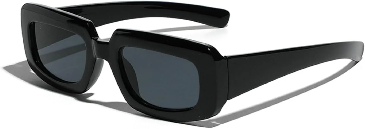 Vintage Square Sunglasses Women Trendy Cat Eye Shades Fashion Men Punk Style Sunglasses UV Protection Eyewear