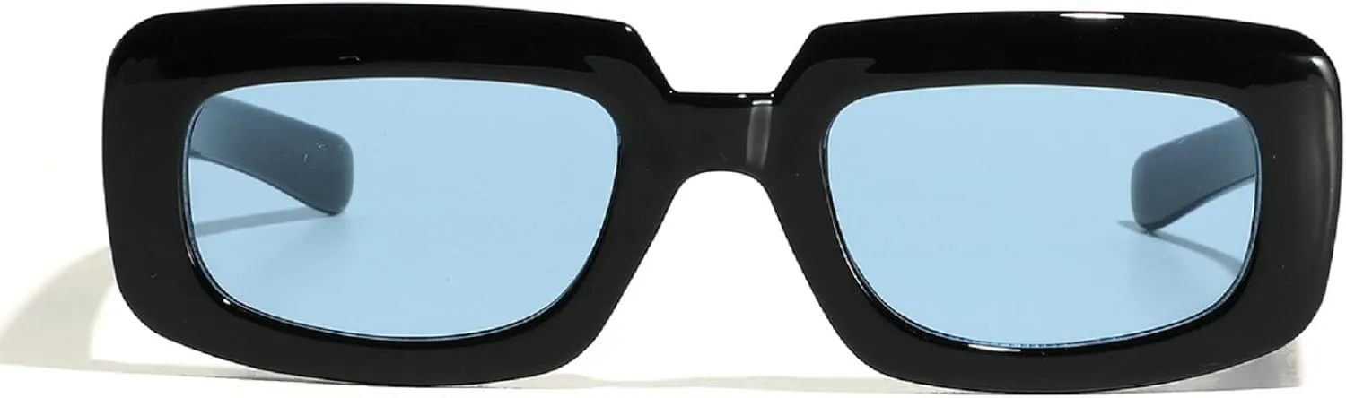 Vintage Square Sunglasses Women Trendy Cat Eye Shades Fashion Men Punk Style Sunglasses UV Protection Eyewear