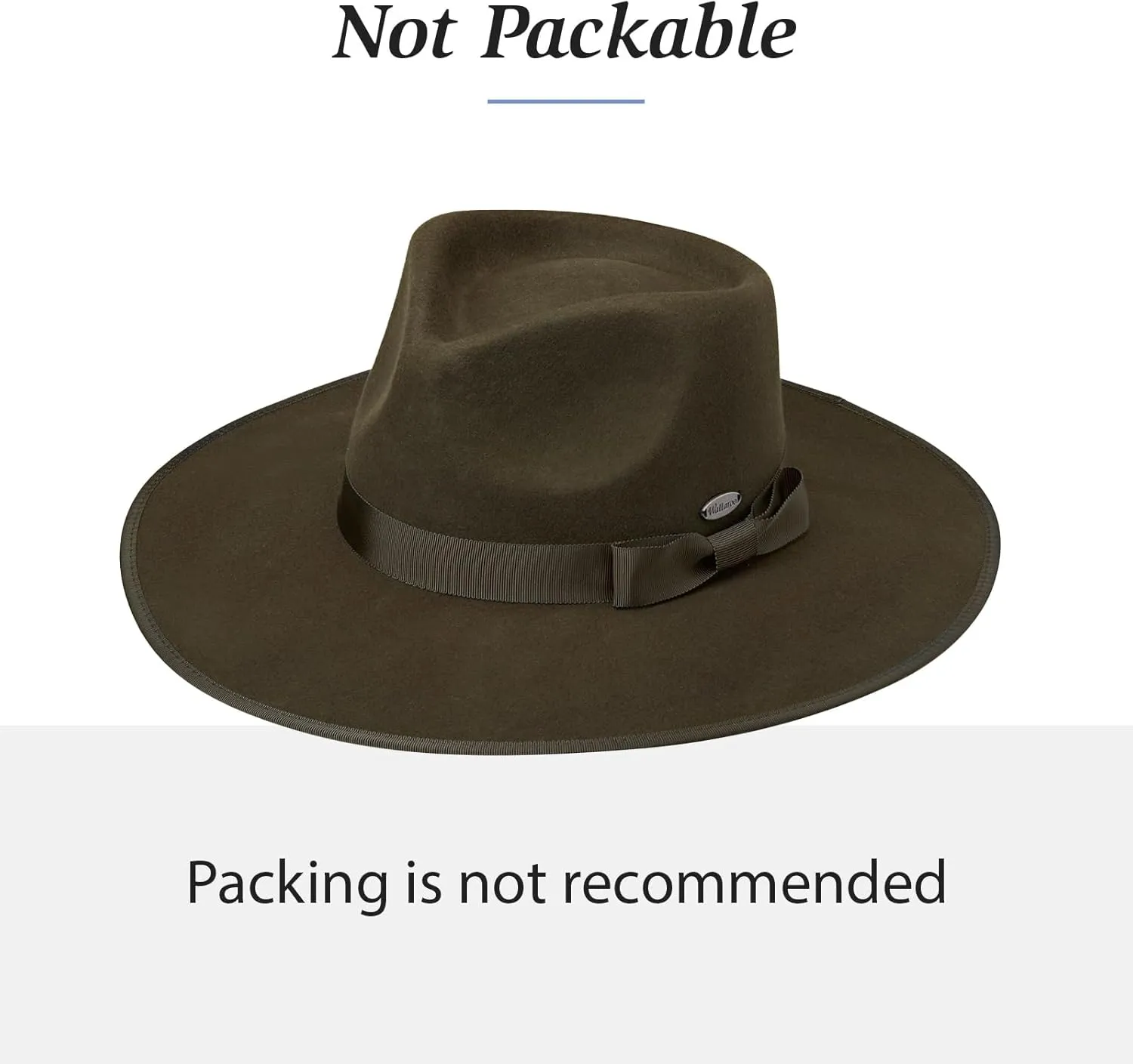 Wallaroo Hat Company – Women’s Sloan Fedora – UPF 50  Sun Protection, Wide Brim and Adjustable Sizing for Medium Crown Sizes