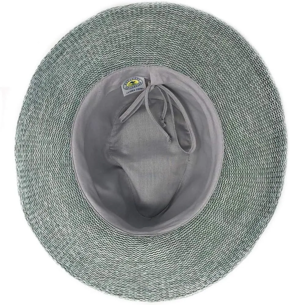 Wallaroo Hat Company Women’s Victoria Fedora – UPF 50  UV Protection, Wide Brim, Medium Size, Packable & Adjustable Sun Hat