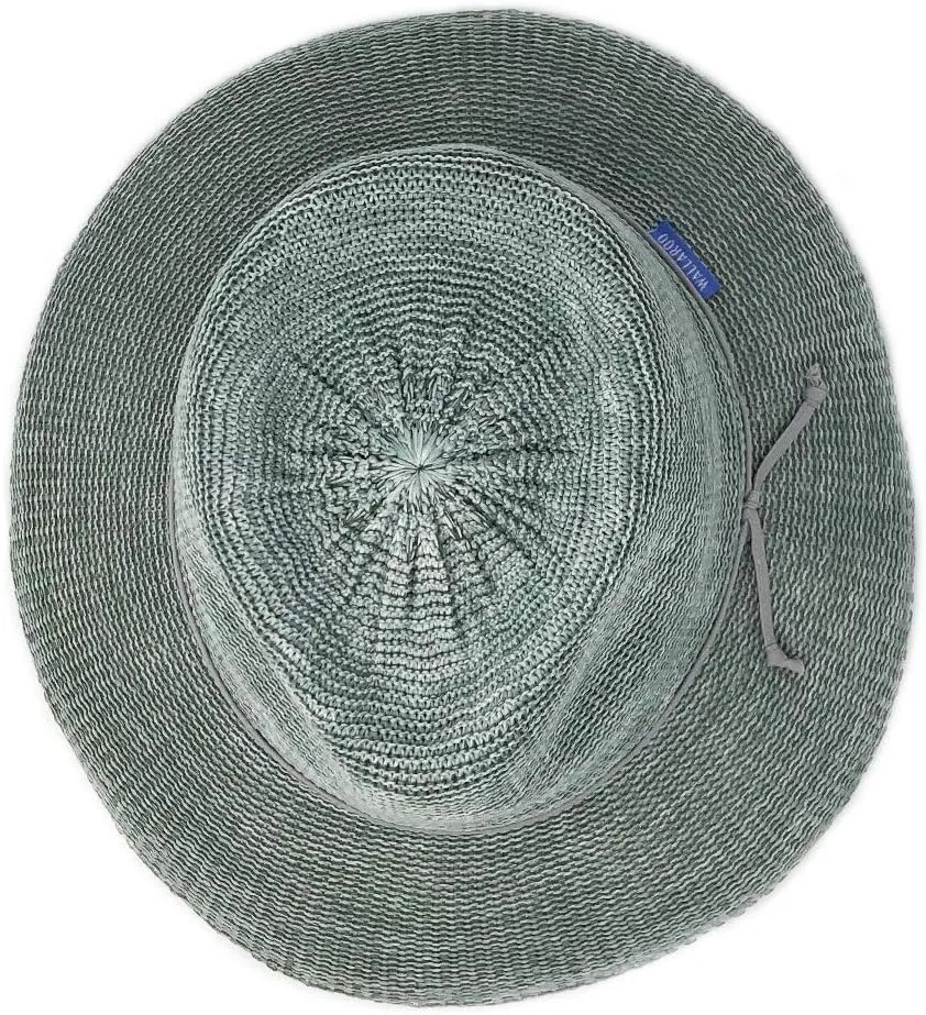 Wallaroo Hat Company Women’s Victoria Fedora – UPF 50  UV Protection, Wide Brim, Medium Size, Packable & Adjustable Sun Hat
