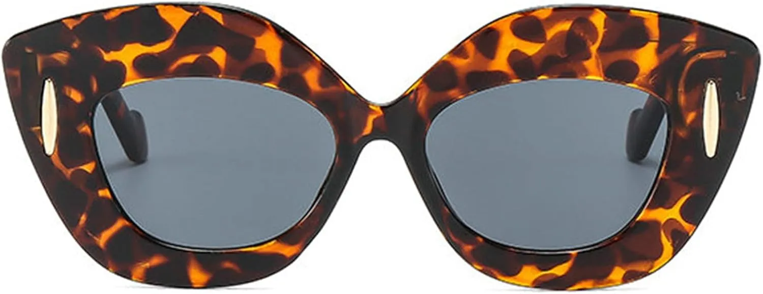 willochra Thick Fashion Butterfly Sunglasses for Women Cat Eye Sun Glasses Vintage Lips Sun Glasses Gradient Shades F27