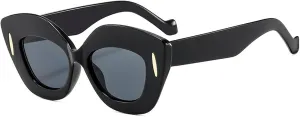 willochra Thick Fashion Butterfly Sunglasses for Women Cat Eye Sun Glasses Vintage Lips Sun Glasses Gradient Shades F27