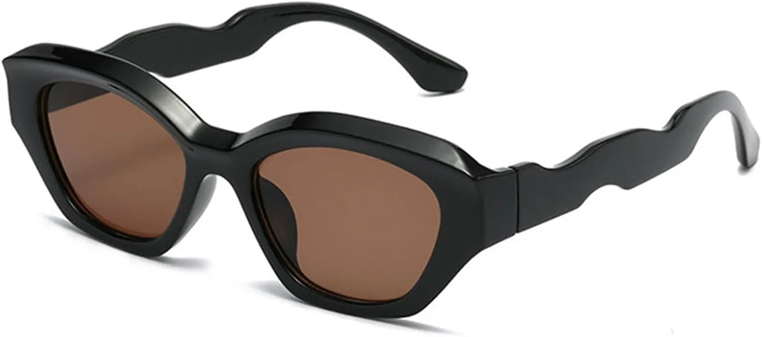 willochra Vintage Cat Eye Sunglasses Women 90s Classic Sun Glasses Female Shades Fashion Gradient Unique Oval Sunglasses