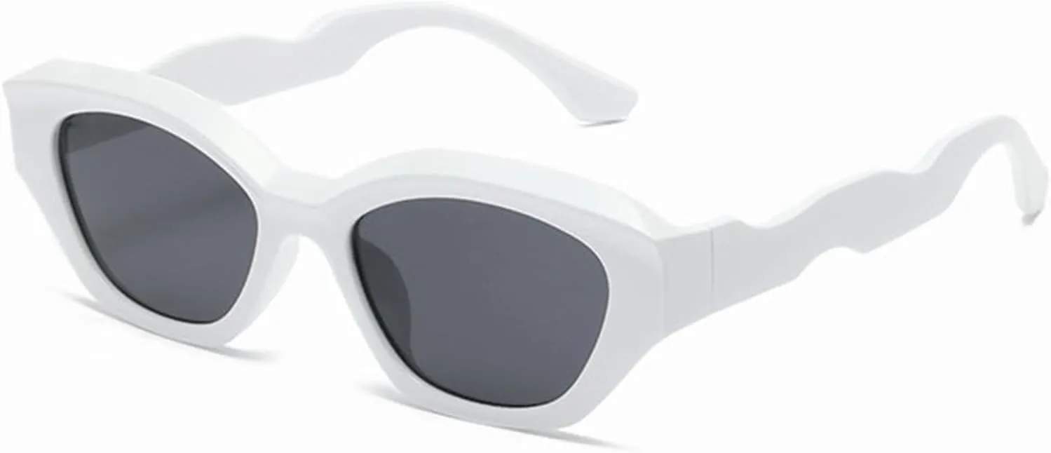 willochra Vintage Cat Eye Sunglasses Women 90s Classic Sun Glasses Female Shades Fashion Gradient Unique Oval Sunglasses