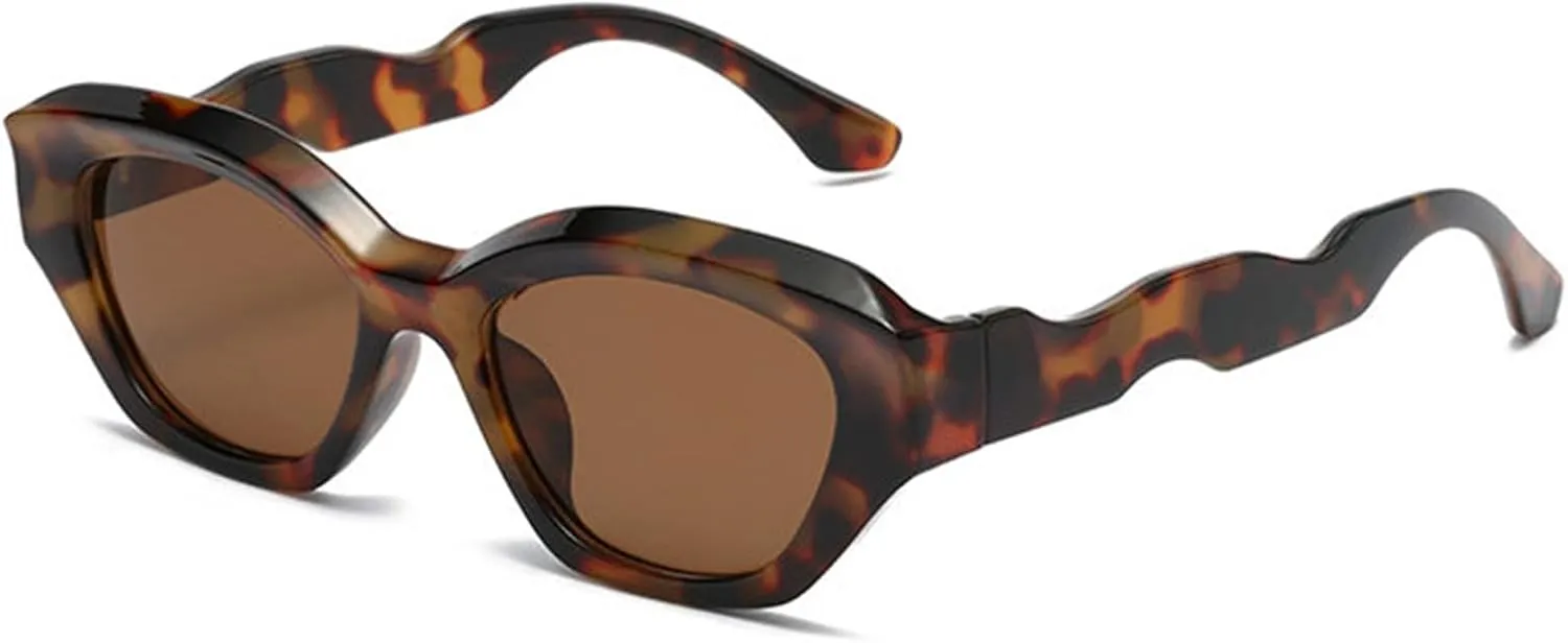 willochra Vintage Cat Eye Sunglasses Women 90s Classic Sun Glasses Female Shades Fashion Gradient Unique Oval Sunglasses