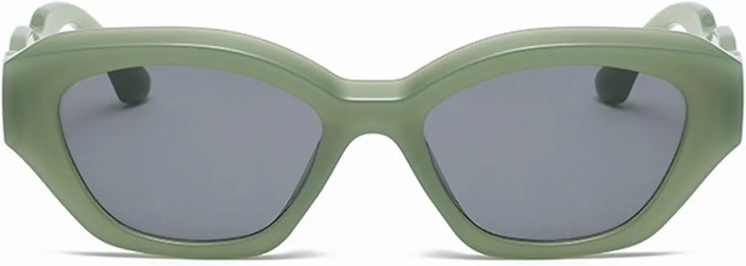 willochra Vintage Cat Eye Sunglasses Women 90s Classic Sun Glasses Female Shades Fashion Gradient Unique Oval Sunglasses