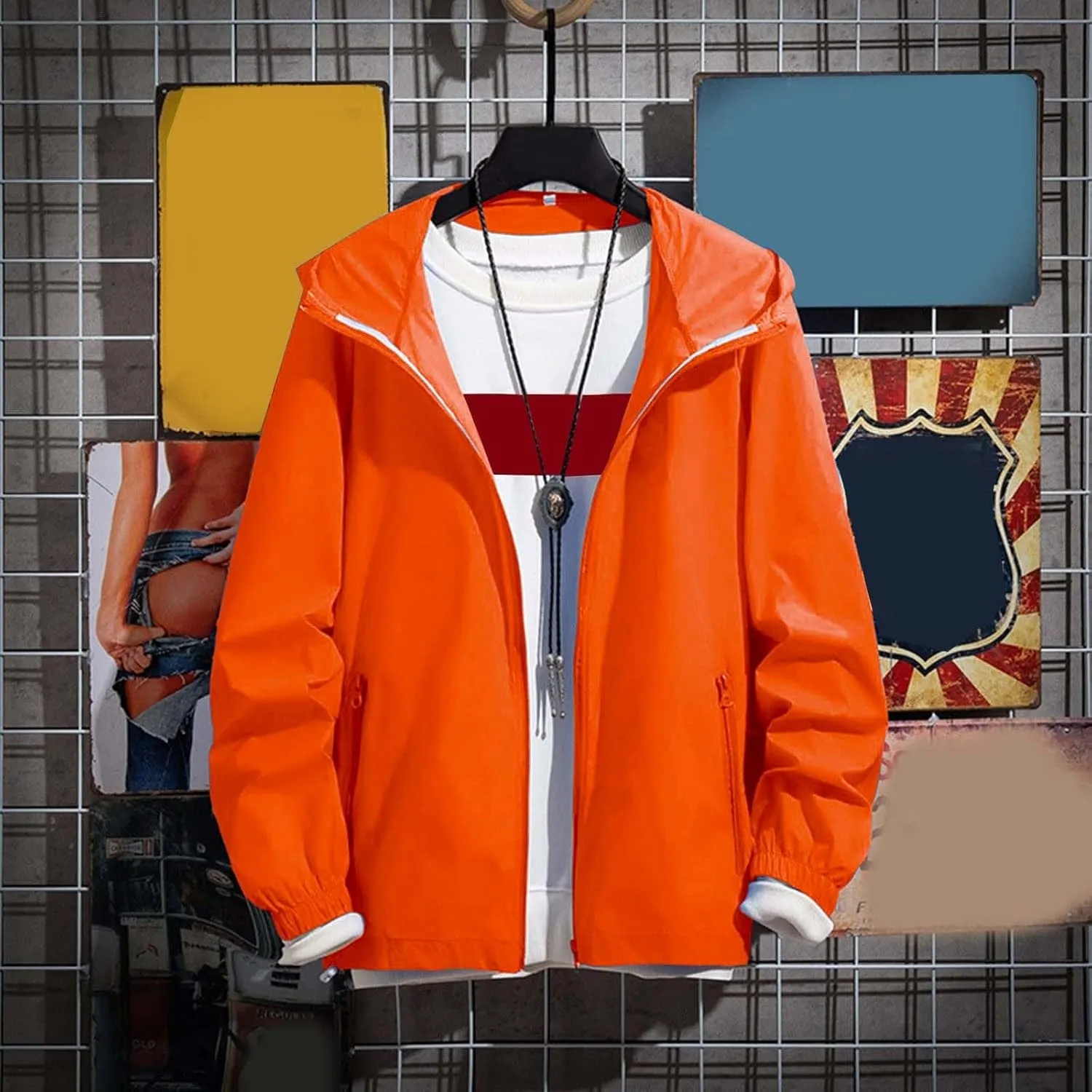 Winter Jackets for Men Gradient Pocket Cardigan Zipper er Jacket Lightweight Jacket Winter Jackets for Men
