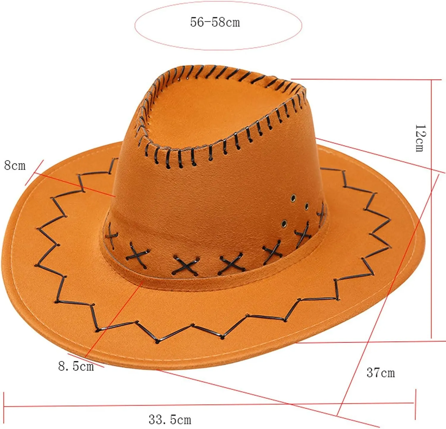 Women and Men Casual Solid Suture Summer Fashion Cowboy Sun Hat Wide Brim Travel Sun Cap Costume Cowboy Hat for Women
