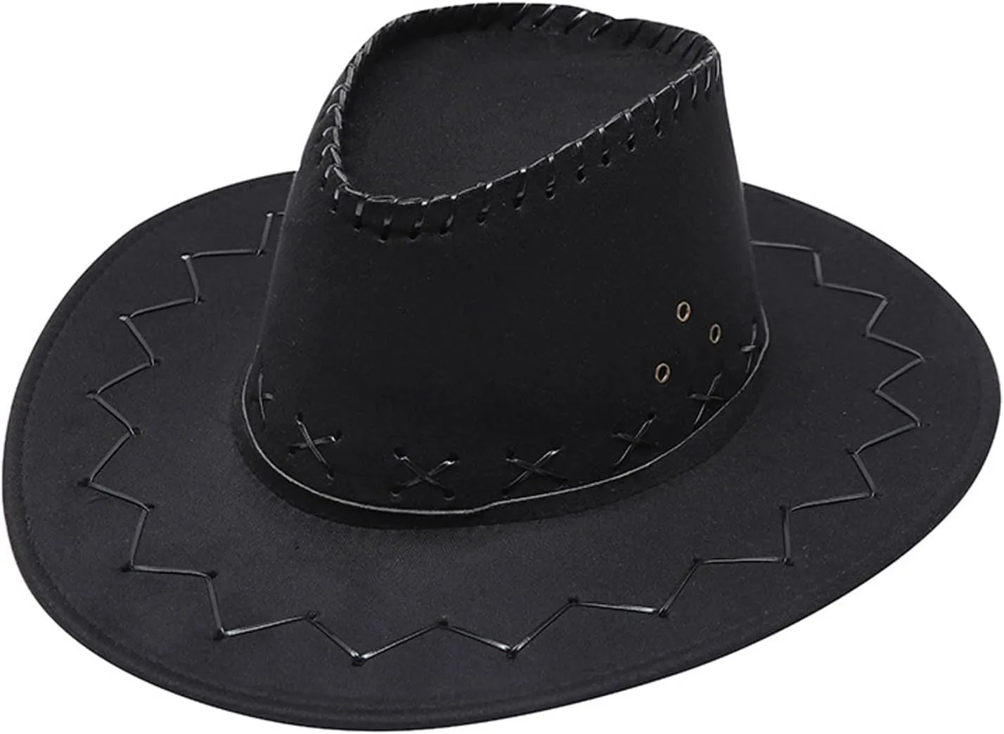 Women and Men Casual Solid Suture Summer Fashion Cowboy Sun Hat Wide Brim Travel Sun Cap Costume Cowboy Hat for Women