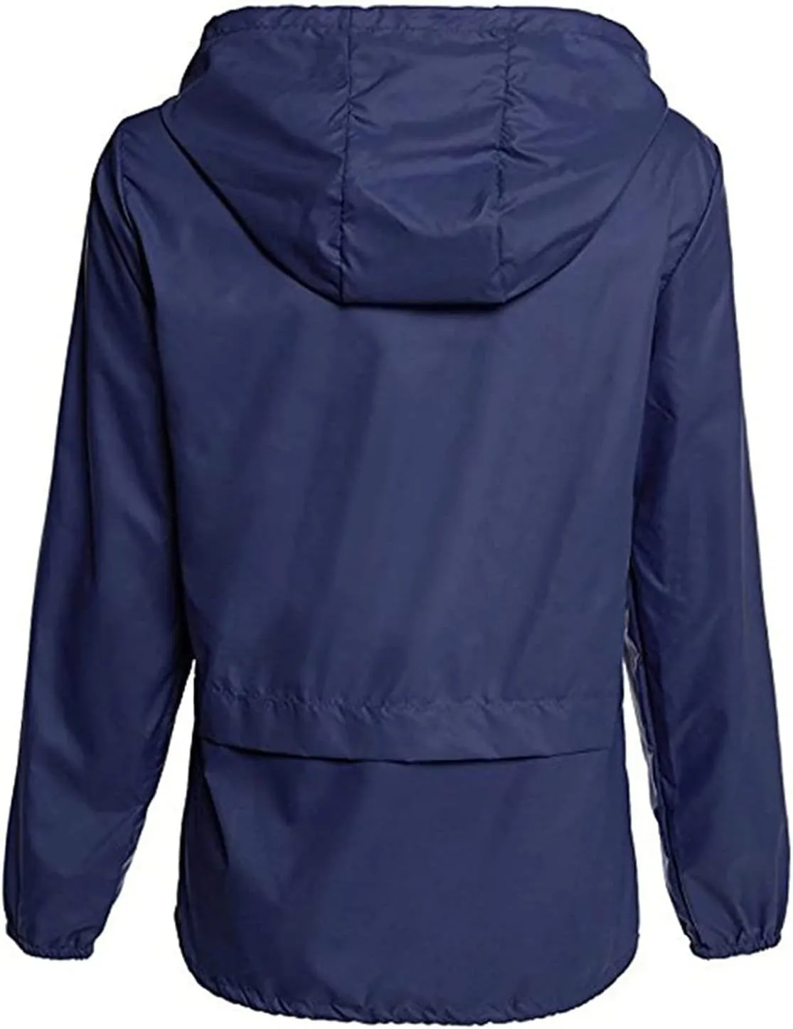 Women Rain Jacket Lightweight Waterproof Raincoat with Hood Windbreaker Outdoor Hiking Cycling Jacket Cardigan