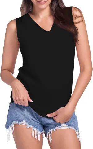Women's Button Down Shirts Linen Roll Up Cuffed Sleeve V Neck Beach Shirt Casual Loose Solid Blouse Tops
