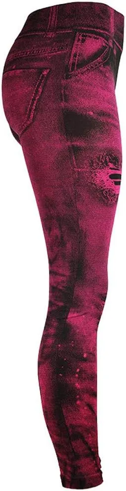 Women's Casual Skinny Jeans Ripped Distressed High Rise Stretch Pull On Butt Lifting Jegging Fitted Denim Ankle Jeans