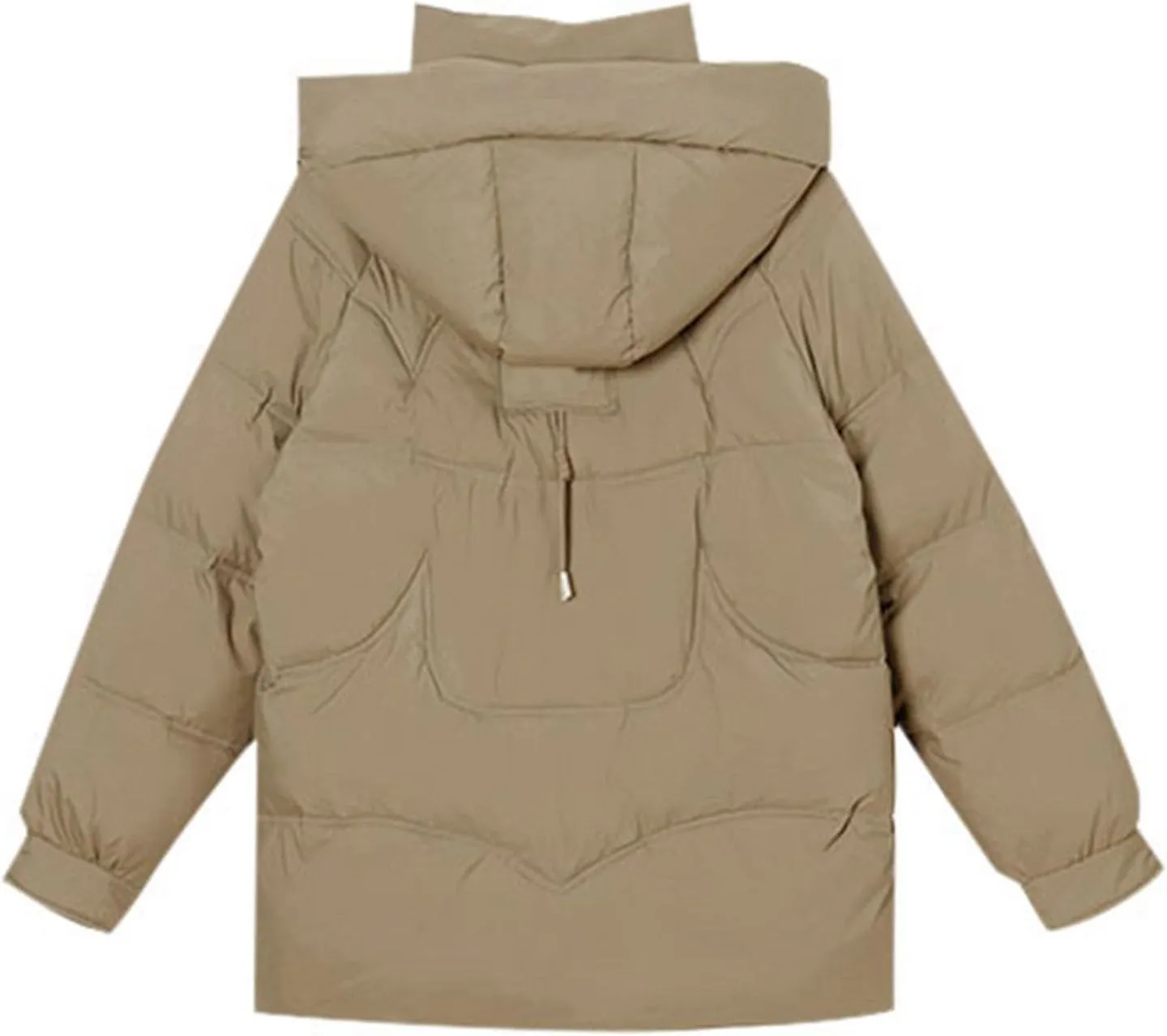 Women's Down Puffer Jackets Lightweight Thermal Quilted Coat with Pockets Zip Up Winter Warm Oversized Jackets