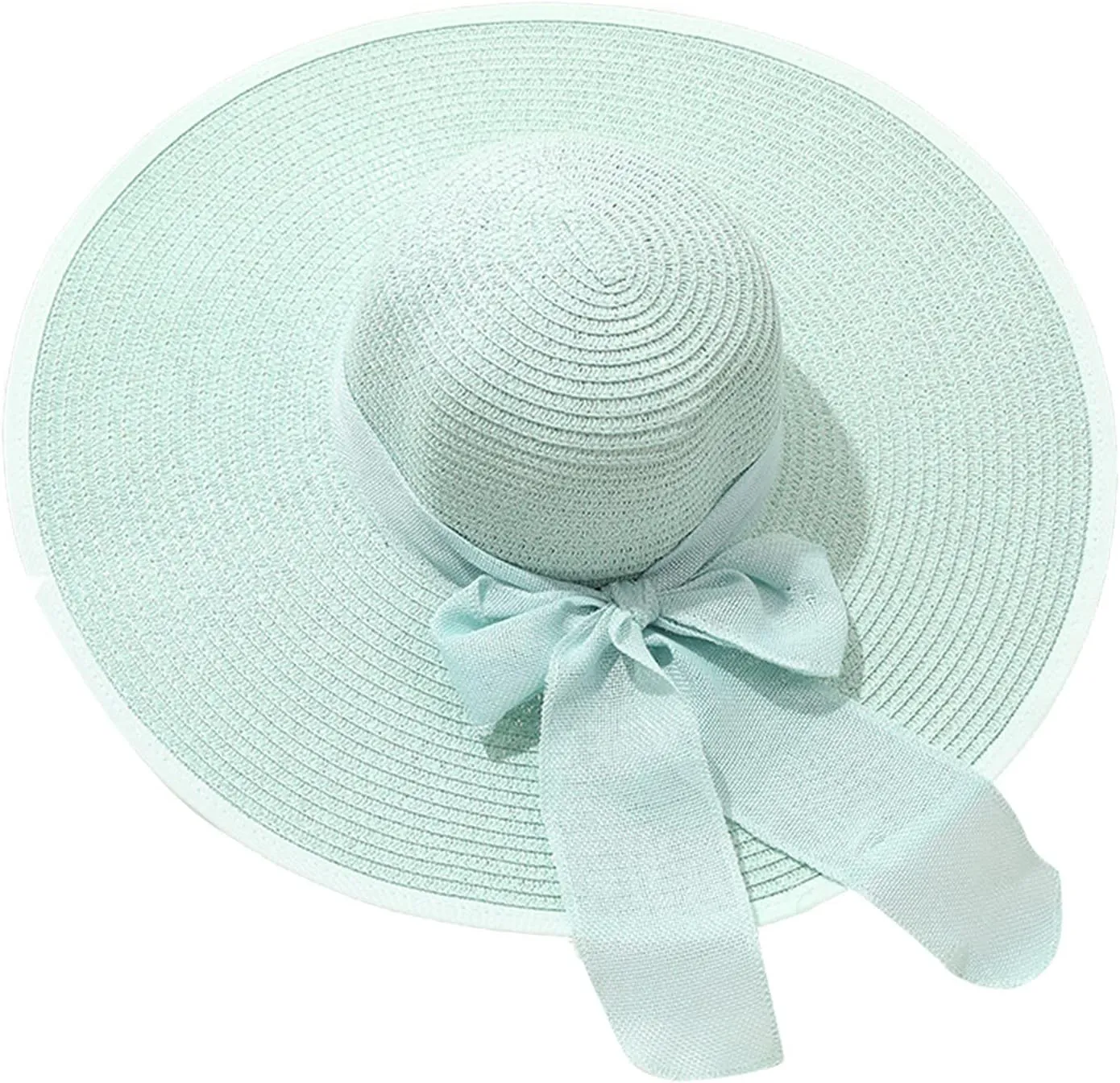 Womens Hat Wide Brim Floppy Beach Sun Hat for Women UPF 50  Vacation s Birthday Easter