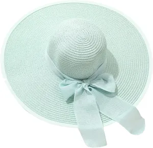Womens Hat Wide Brim Floppy Beach Sun Hat for Women UPF 50  Vacation s Birthday Easter