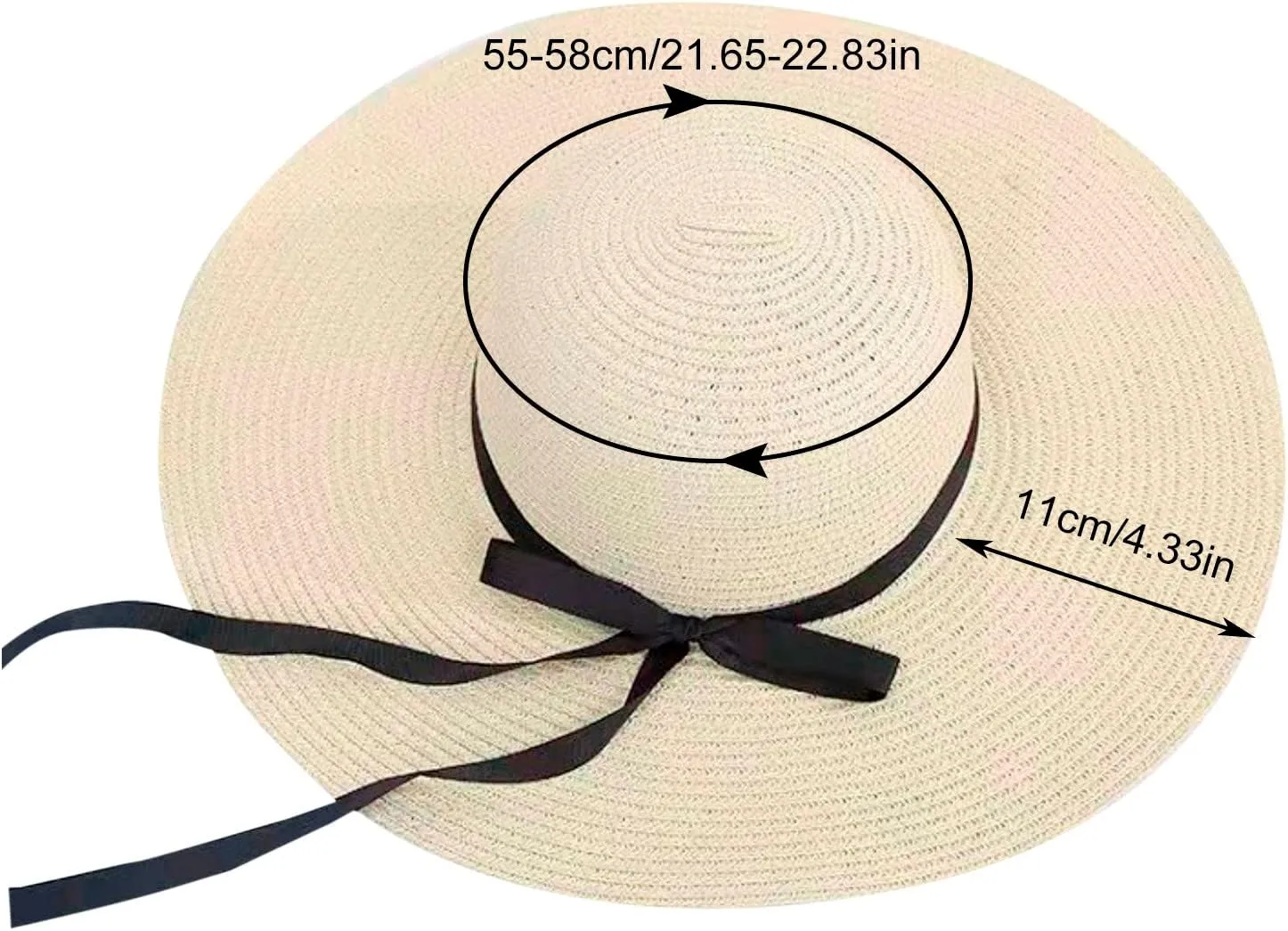 Womens Hat Wide Brim Floppy Beach Sun Hat for Women UPF 50  Vacation s Birthday Easter