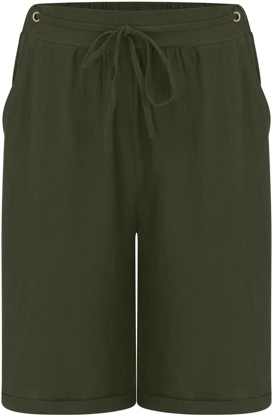 WomenS Linen Shorts Summer 2025 High Waisted Elastic Waist Dressy Casual Shorts Running Athletic Shorts