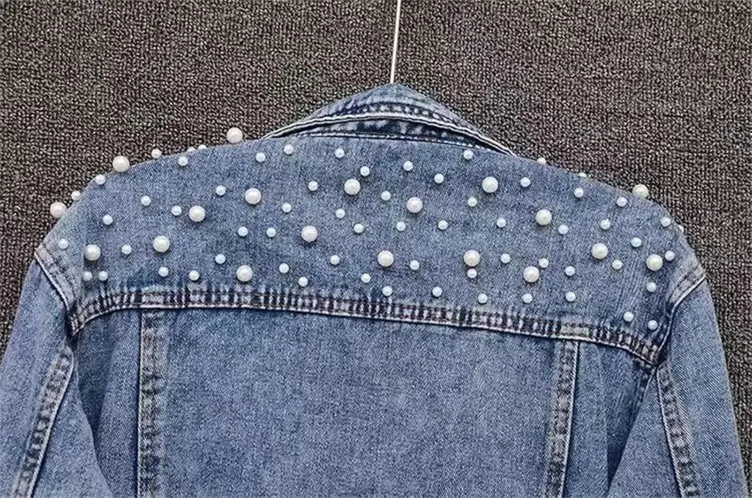 Women's Loose Casual Denim Jacket For Women Short Vintage Washed Boyfriend Denim Coat