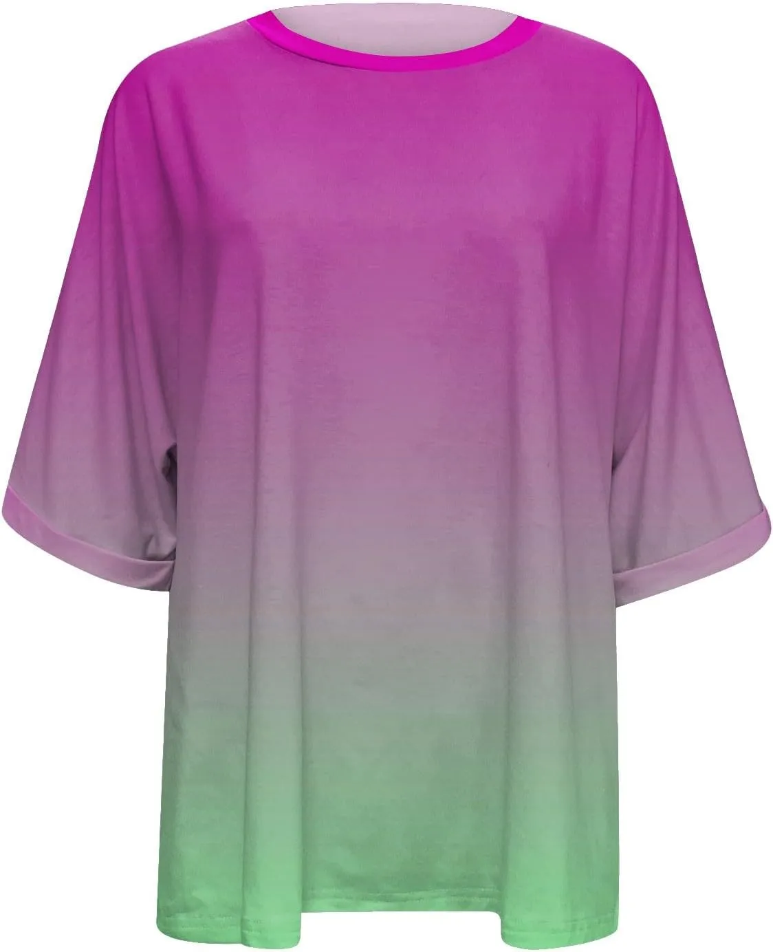 Women's Oversized T Shirts Short Sleeve Crewneck Summer Tops Casual Loose Fit Basic Tee Shirts