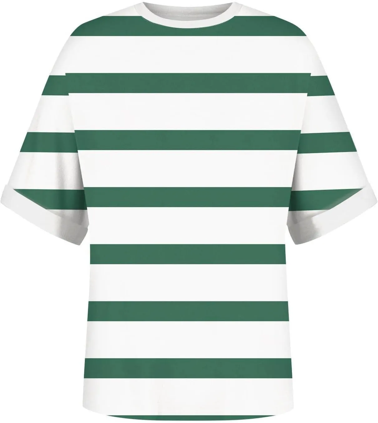 Women's Oversized T Shirts Short Sleeve Crewneck Summer Tops Casual Striped Color Block Tee Shirt 2024 Trendy Clothes