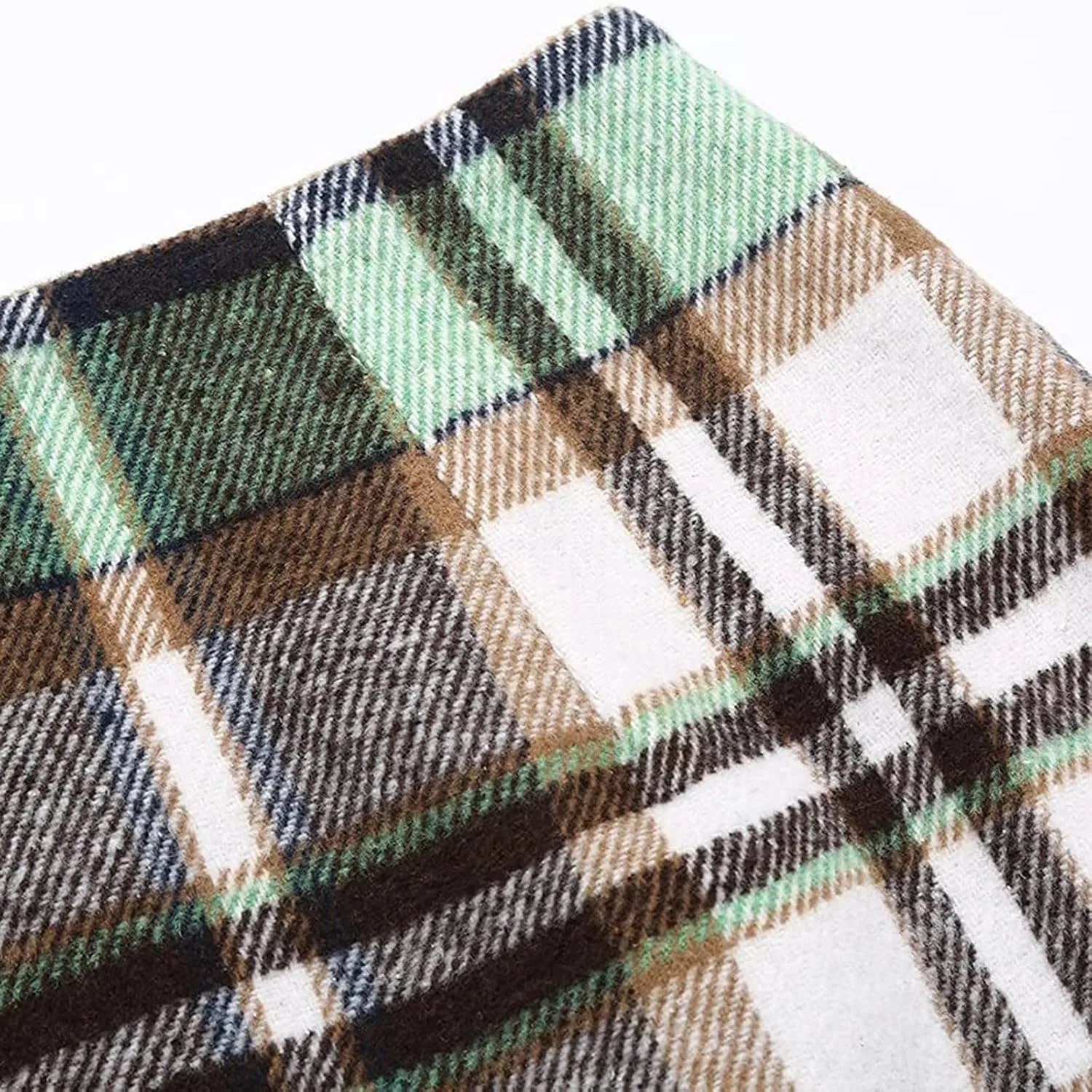 Womens Plaid Skirts Fall Winter Wool Bodycon Pencil Skirts Casual Tweed Trendy A Line Mini Skirts