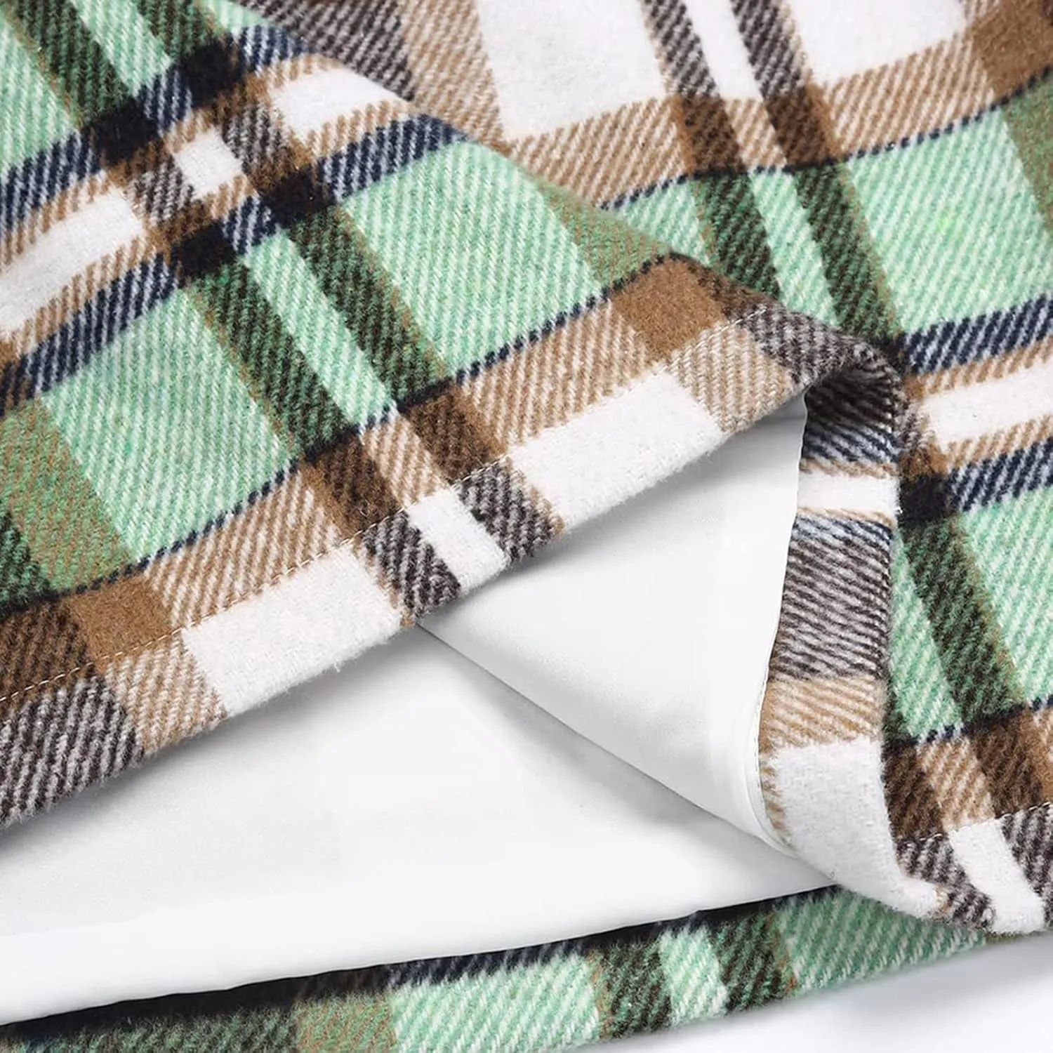 Womens Plaid Skirts Fall Winter Wool Bodycon Pencil Skirts Casual Tweed Trendy A Line Mini Skirts