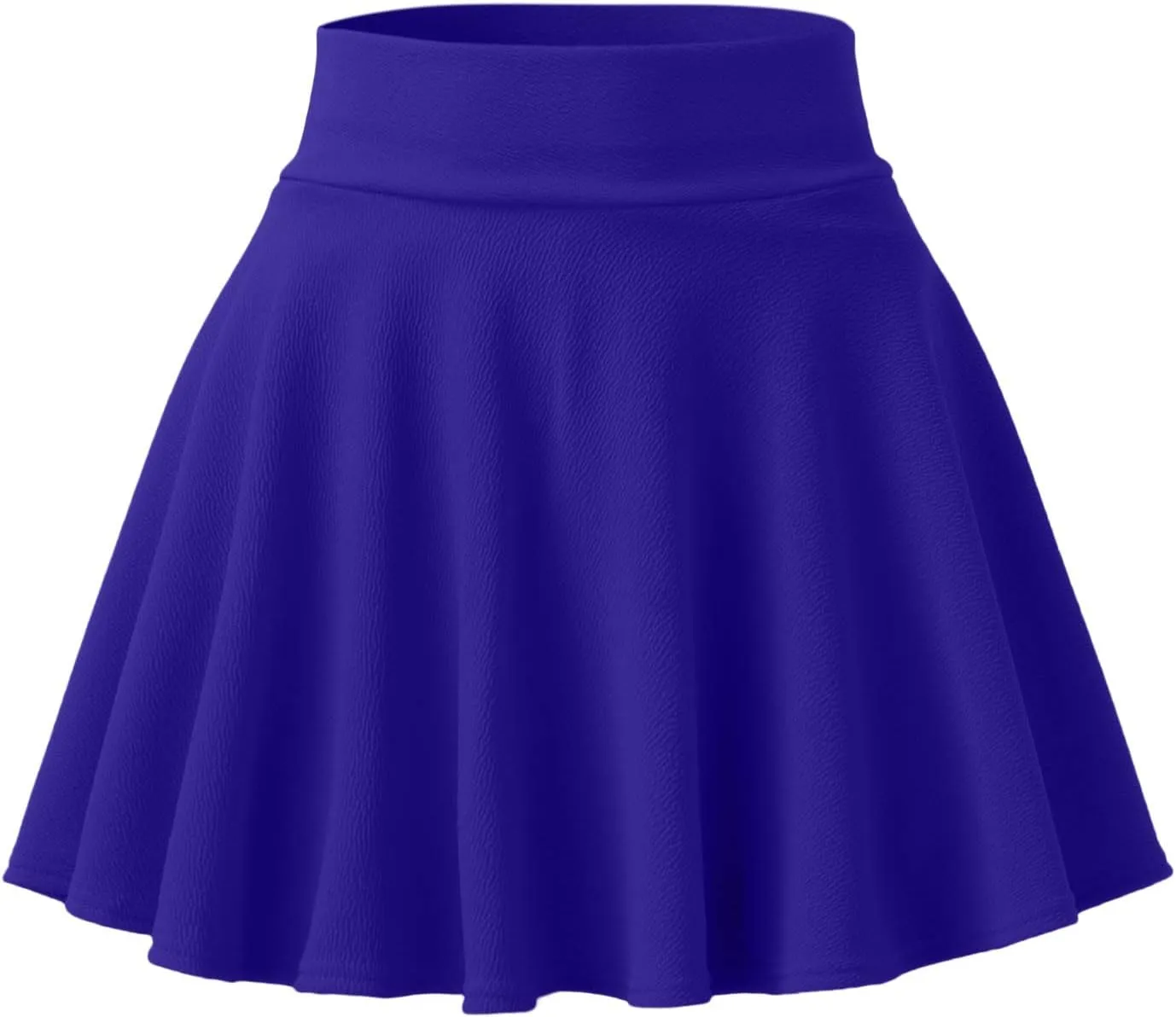 Women's Pleated Mini Skirt Casual Elastic High Waist Fashion Skorts Flowy Basic Stretchy A-line Skirt Built in Shorts