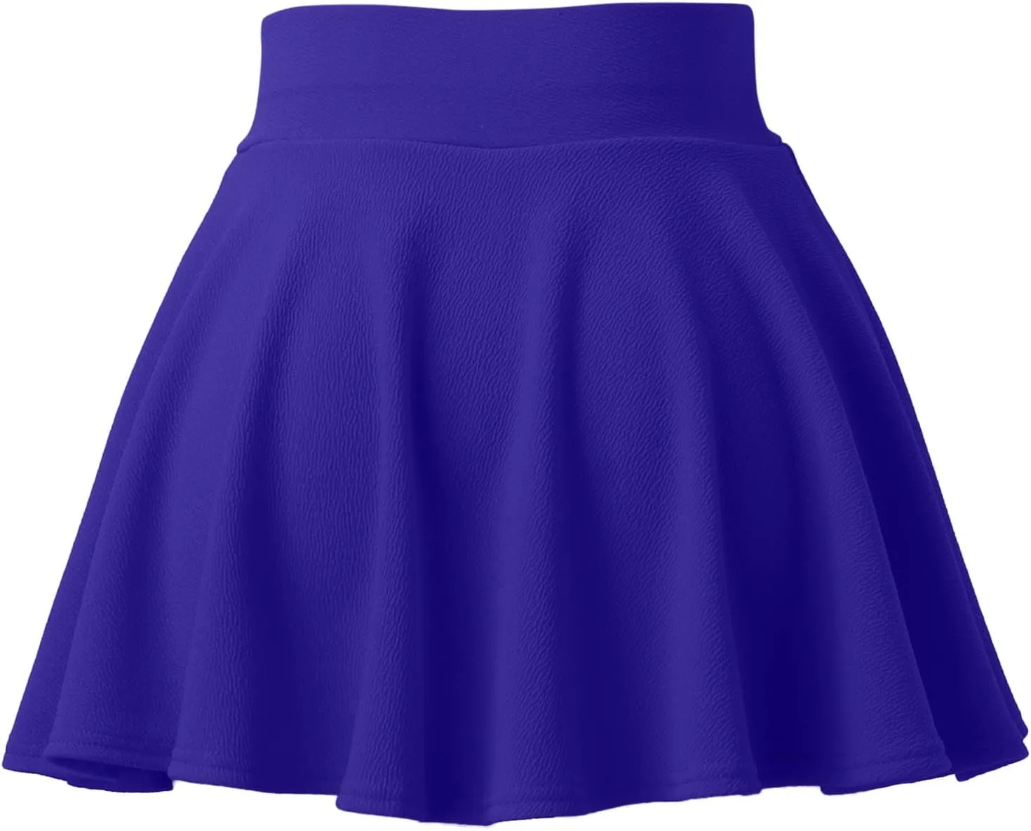 Women's Pleated Mini Skirt Casual Elastic High Waist Fashion Skorts Flowy Basic Stretchy A-line Skirt Built in Shorts