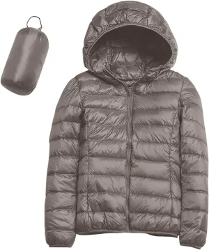 Womens Puffer Jacket Quilted Lightweight Alternative Down Coat Warm Winter Women Lightweight Waterproof Raincoat