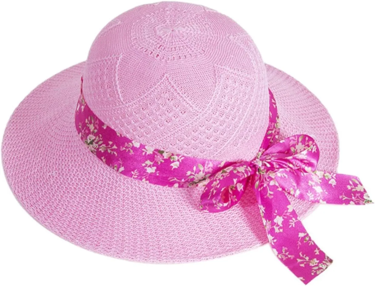 Womens Sun Hats Summer Packable Beach Hats for Women Travel Summer Hat Outdoor Women Large Straw Hat