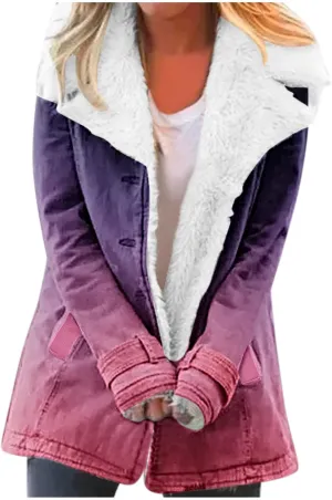 XUETON Women's Casual Zip Up Anork Jackets Sherpa Fleece Lined Parka Warm Heavyweight Faux Fur Hooded Anorak Utility Hiking Ski