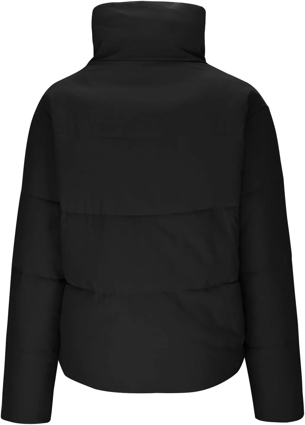 XUNRYAN Womens Winter Coat Warm Puffer Down Jackets Quilted Lightweight Jackets Cropped Parka Anorak Outerwear No Hood